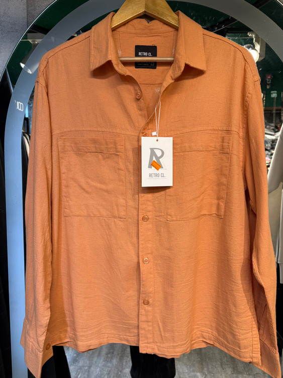 پیراهن آستین بلند کنفی مردانه وارداتی