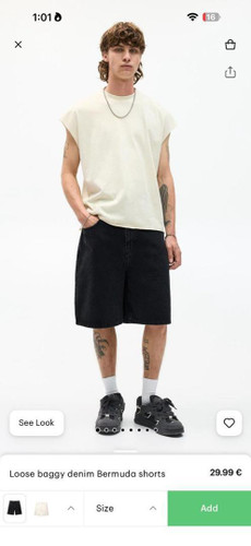 شلوارک جین مردانه وارداتی اوریجینال Pull & Bear