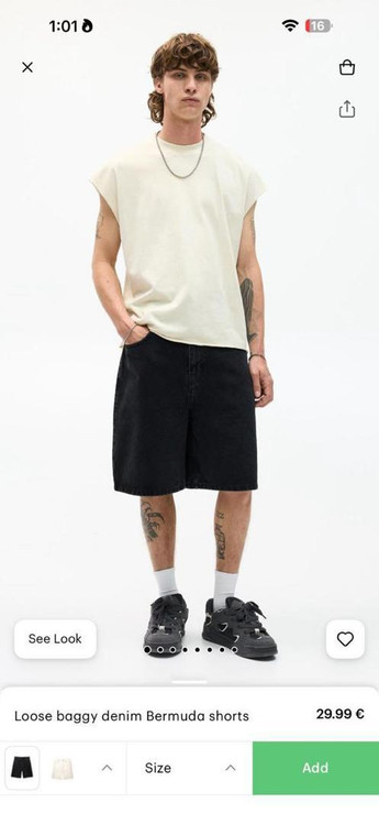 شلوارک جین مردانه وارداتی اوریجینال Pull & Bear