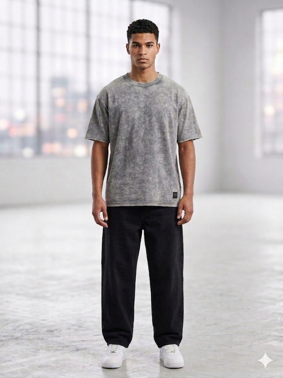 تیشرت باکسی سنگشور Pull & Bear